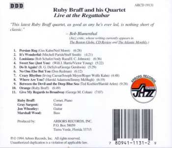 CD Ruby Braff: Live At The Regattabar
