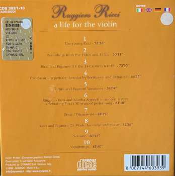 10CD/Box Set Ruggiero Ricci: A Life For The Violin
