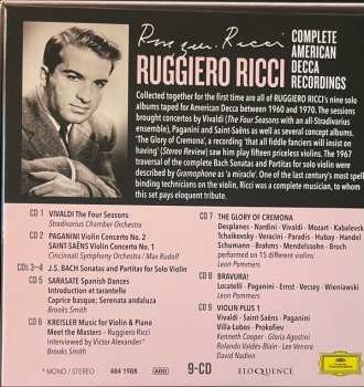 9CD/Box Set Ruggiero Ricci: Complete American Decca Recordings