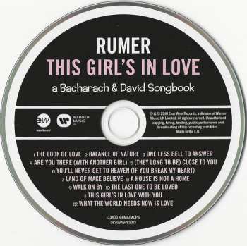 CD Rumer: This Girl's In Love (A Bacharach & David Songbook)