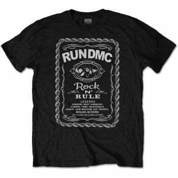 Merch Run-DMC: T-shirt Rock N' Rule Whiskey Label 