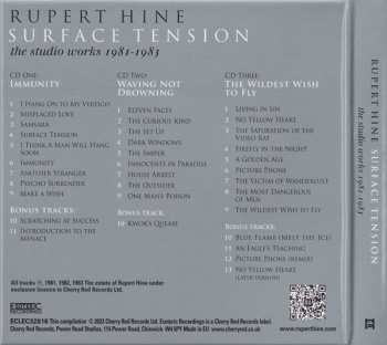 3CD/Box Set Rupert Hine: Surface Tension (The Studio Works 1981-1983)