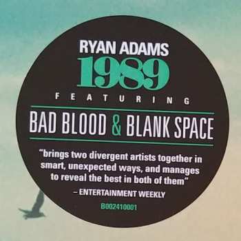 2LP Ryan Adams: 1989