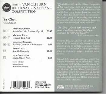 CD Sa Chen: Crystal Award : Twelfth Van Cliburn International Piano Competition