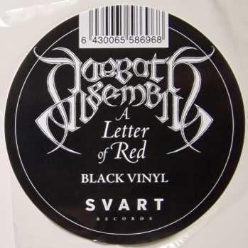 LP Sabbath Assembly: A Letter Of Red LTD