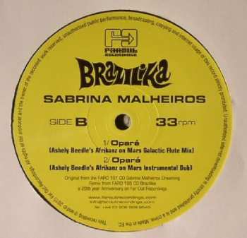 LP Sabrina Malheiros: Opará (Ashley Beedle's Afrikanz On Mars Remix)