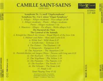 CD Camille Saint-Saëns: Symphony No. 3 "Organ Symphony" / Carnival Of The Animals