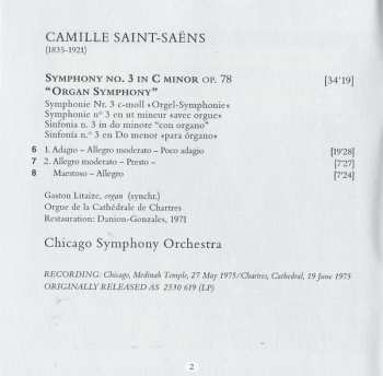 CD Daniel Barenboim: Symphony No. 3 "Organ" / Symphonie Espagnole