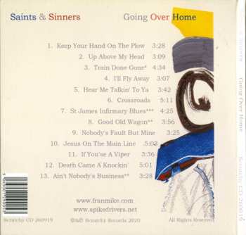 CD Saints & Sinners: Going Over Home