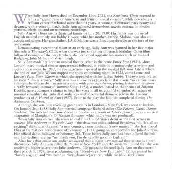 CD Sally Ann Howes: Another Time, Another Place LTD