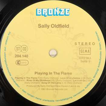 LP Sally Oldfield: Playing In The Flame