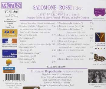 CD Henry Purcell: Canti Di Salomone A 3 Parti - Sonata E Salmi  -  Mottetto 