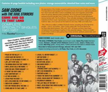 CD Sam Cooke: Come And Go To That Land - Complete Specialty Singles, 1951-1957