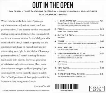 CD Sam Dillon: Out In The Open