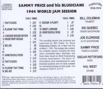 CD Sam Price And His Texas Blusicians: 1944 World Jam Session