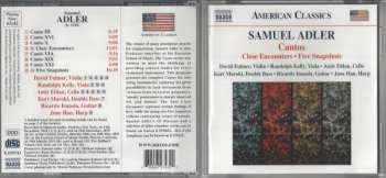 CD Samuel Adler: Cantos • Close Encounters • Five Snapshots