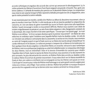 CD Sir William Walton: Violin Concertos