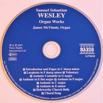 CD James McVinnie: Organ Works