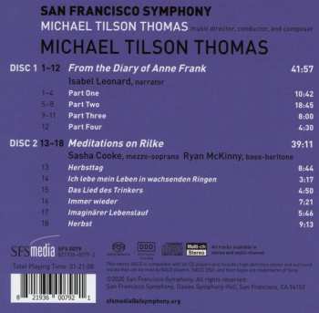 2SACD The San Francisco Symphony Orchestra: From The Diary Of Anne Frank & Meditations On Rilke