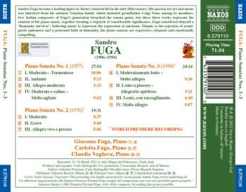 CD Sandro Fuga: Piano Sonatas Nos. 1-3