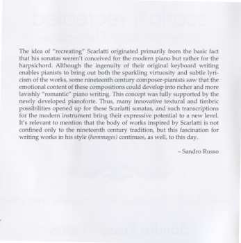 CD Sandro Russo: Scarlatti Recreated. Transcription And Hommages