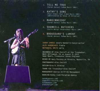 CD Sarah Jarosz: Live At The Troubadour