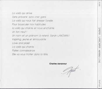 CD Sarah Lancman: Inspiring Love