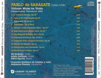 CD Pablo De Sarasate: Virtuoso Violin Works (¡Sarasateada! Valladolid 2008)