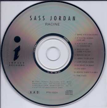 CD Sass Jordan: Racine
