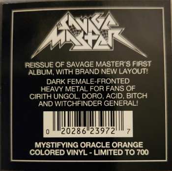 LP Savage Master: Mask Of The Devil CLR