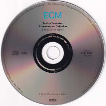 CD Primavera En Salonico: Songs Of An Other