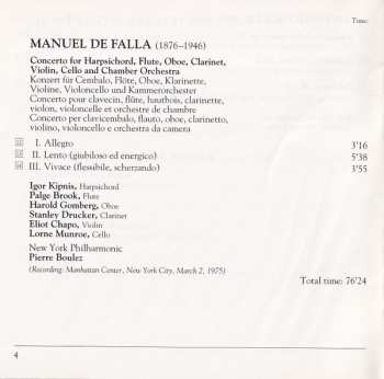 CD Manuel de Falla: The Spanish Harpsichord