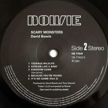 LP David Bowie: Scary Monsters