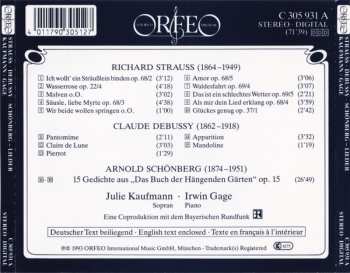 CD Claude Debussy: Das Buch Der Hängenden Gärten ∙ Ausgewählte Lieder