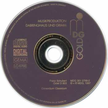 CD Franz Schubert: Octet F Major D 803