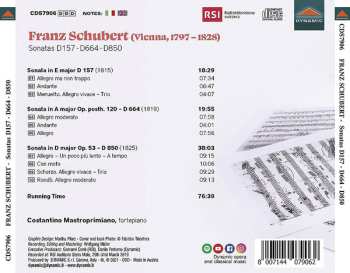 CD Franz Schubert: Sonatas D157 - D664 - D850