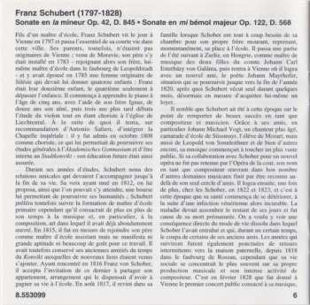 CD Franz Schubert: Piano Sonatas D. 845 And D. 568