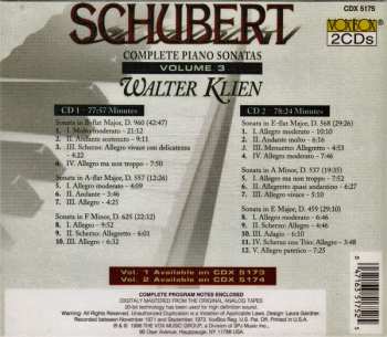 2CD Franz Schubert: Complete Piano Sonatas Volume 3