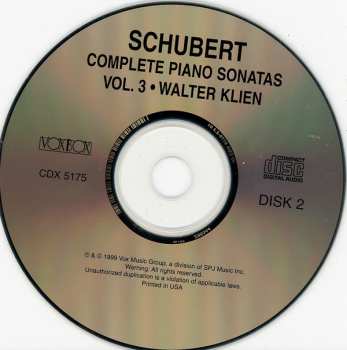 2CD Franz Schubert: Complete Piano Sonatas Volume 3
