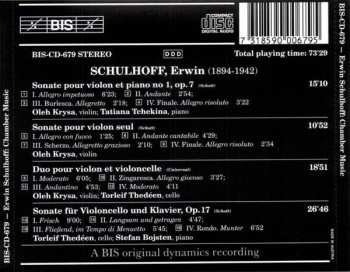 CD Erwin Schulhoff: Chamber Music