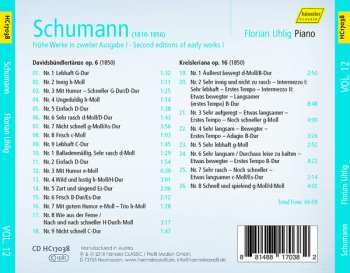 CD Robert Schumann: Second Editions Of Early Works I