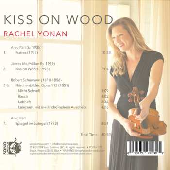 CD Schumann / Macmillan / Yi: Kiss On Wood