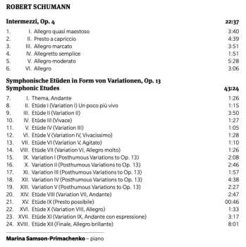 CD Robert Schumann: Piano Works I