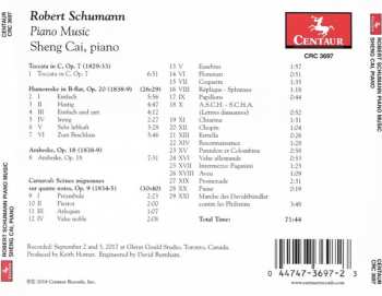 CD Robert Schumann: Toccata - Humoreske - Arabeske - Carnaval