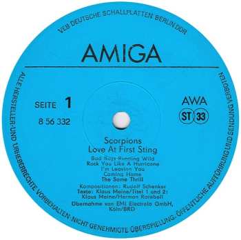 LP Scorpions: Love At First Sting