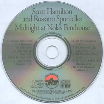 CD Scott Hamilton: Midnight At Nola's Penthouse