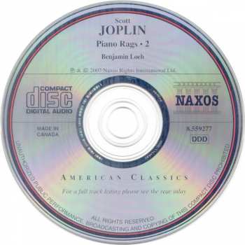 CD Scott Joplin: Piano Rags ● 2