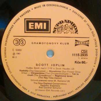 LP Scott Joplin: The Red Back Book
