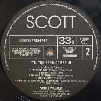 LP Scott Walker: 'Til The Band Comes In