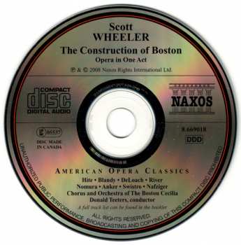 CD Scott Wheeler: The Construction Of Boston